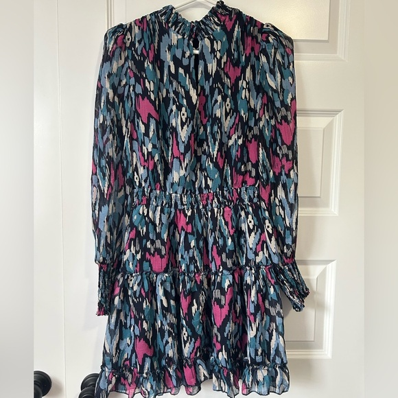 NWT Heartloom Celeste Vibrant Flutter Ruffle Long Sleeve Dress from Revolve - Picture 10 of 11